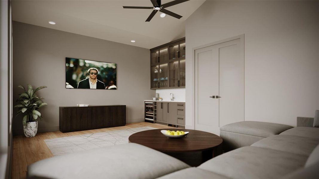 Media Room Rendering