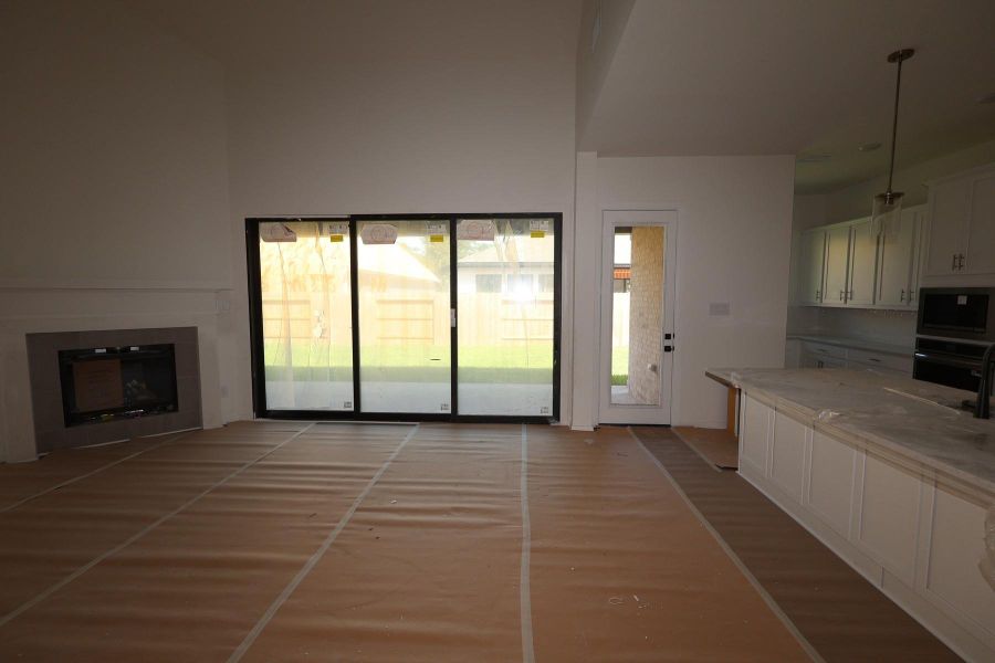 In-progress construction of a new home in Sundance Cove Lakeside - Overlook View Collection, Crosby, TX (Image 12). In-progress construction of a new home in Sundance Cove Lakeside - Overlook View Collection, Crosby, TX (Image 12).