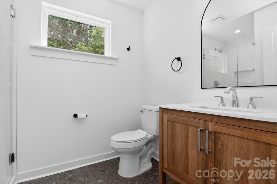 Main floor en suite bath Main floor en suite bath