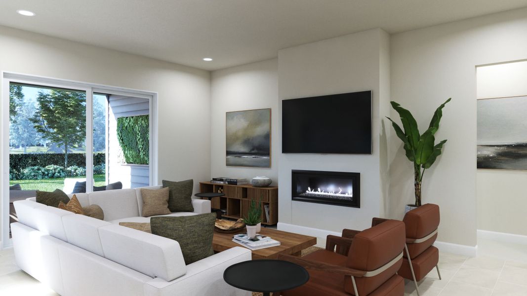 Representative furnished interior of a home built from the 2 by Trumark Homes in RainDance, Windsor (Image 6).