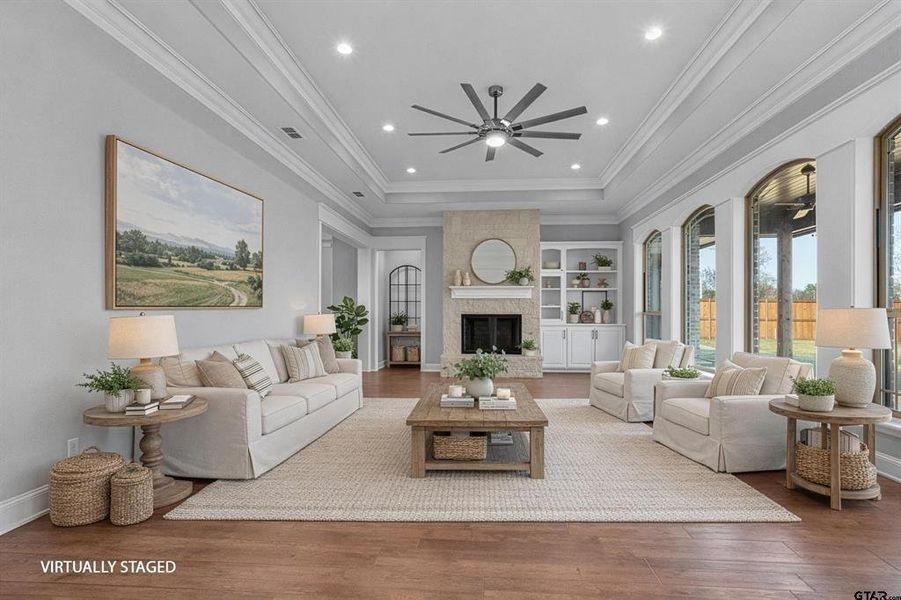 Furnished interior view inside a new home in , Hideaway (Image 8).