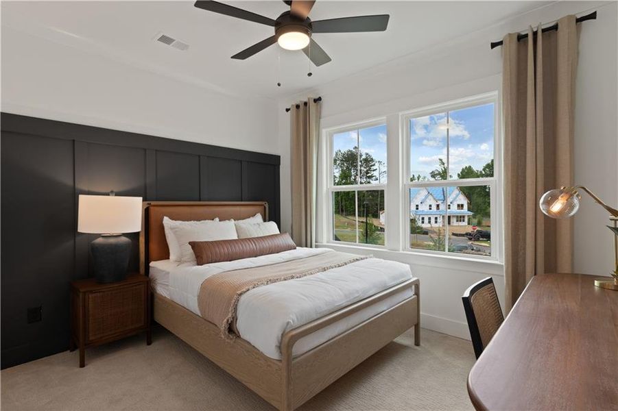 Furnished interior view inside a new home in Silverwood, Cumming (Image 14).