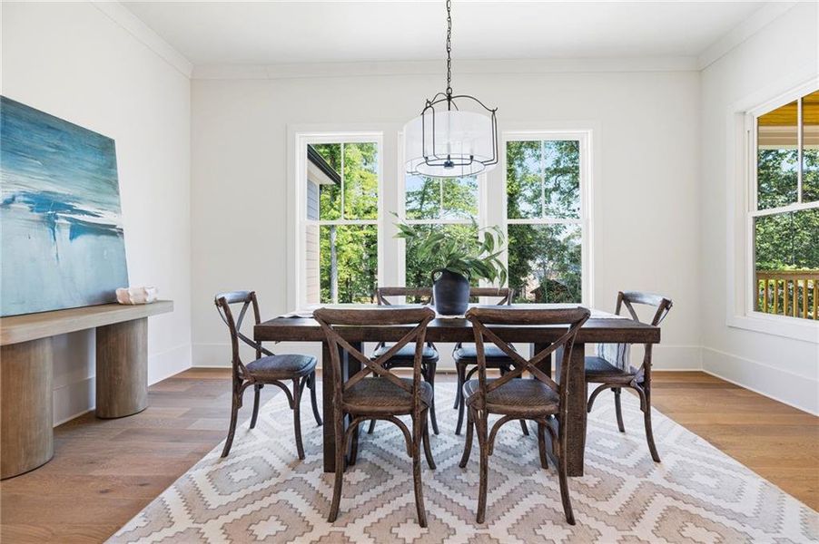 Furnished interior view inside a new home in , Atlanta (Image 35).