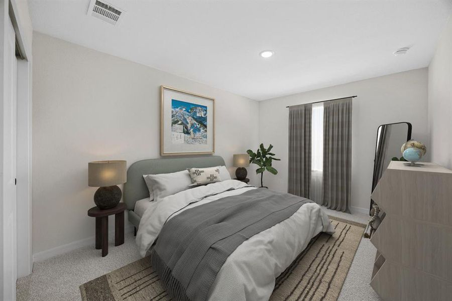 Furnished interior view inside a new home in Aspire at Noble Ridge, Howe (Image 23).