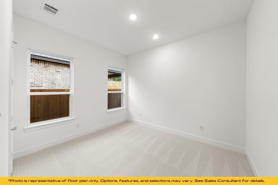Representative unfurnished interior of a home built from the The Catalina by Stonefield Homes in The Highlands, Rockwall (Image 120).
