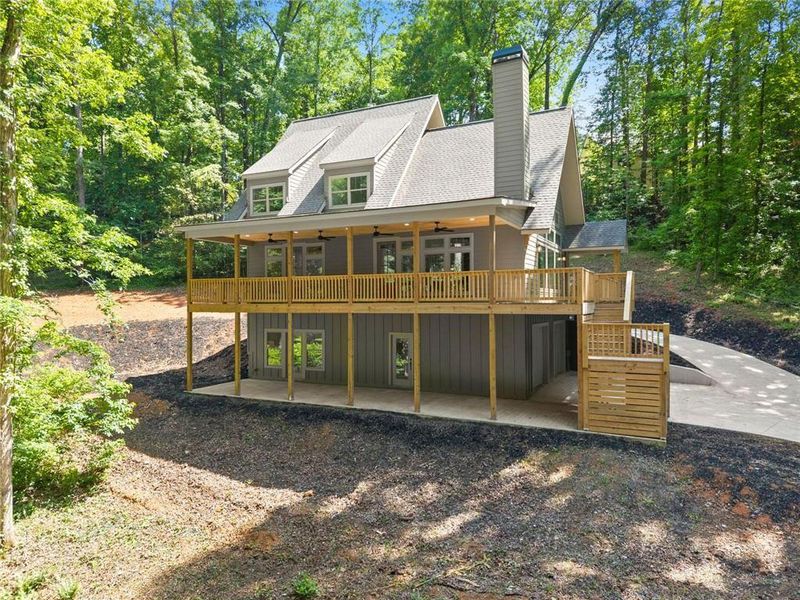 Exterior details and patio area of a home in , Dawsonville (Image 29). Exterior details and patio area of a home in , Dawsonville (Image 29).