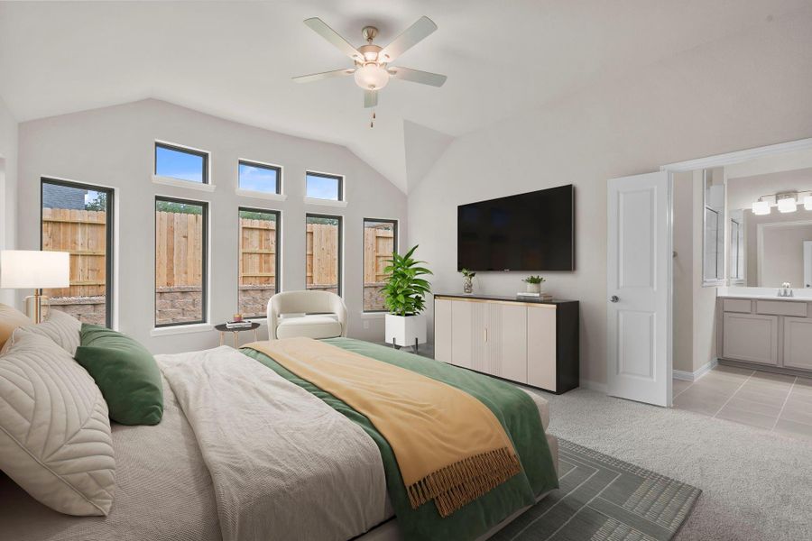 Furnished interior view inside a new home in Wildtree, Magnolia (Image 12).