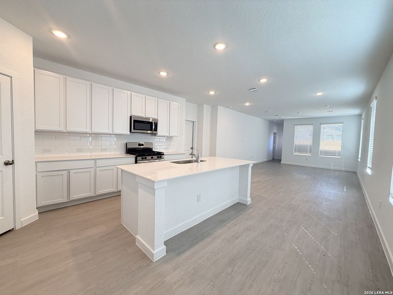 Furnished interior view inside a new home in Rose Valley, Converse (Image 2).