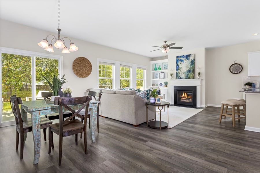 Furnished interior view inside a new home in Providence Station at Trolley Run, Aiken (Image 3).