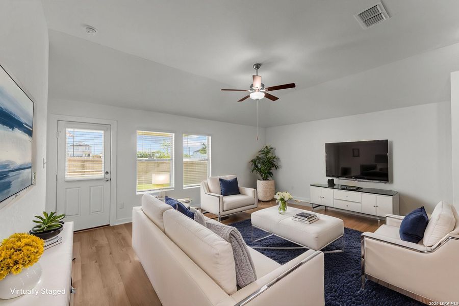 Furnished interior view inside a new home in Paloma Park, Converse (Image 10).