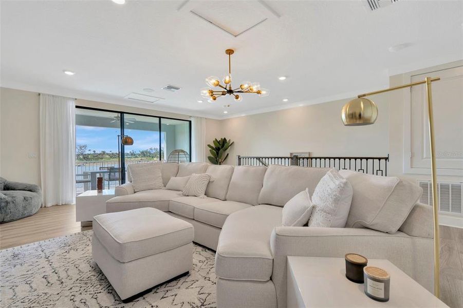 Furnished interior view inside a new home in Biscayne Landing at Seaire, Parrish (Image 6).