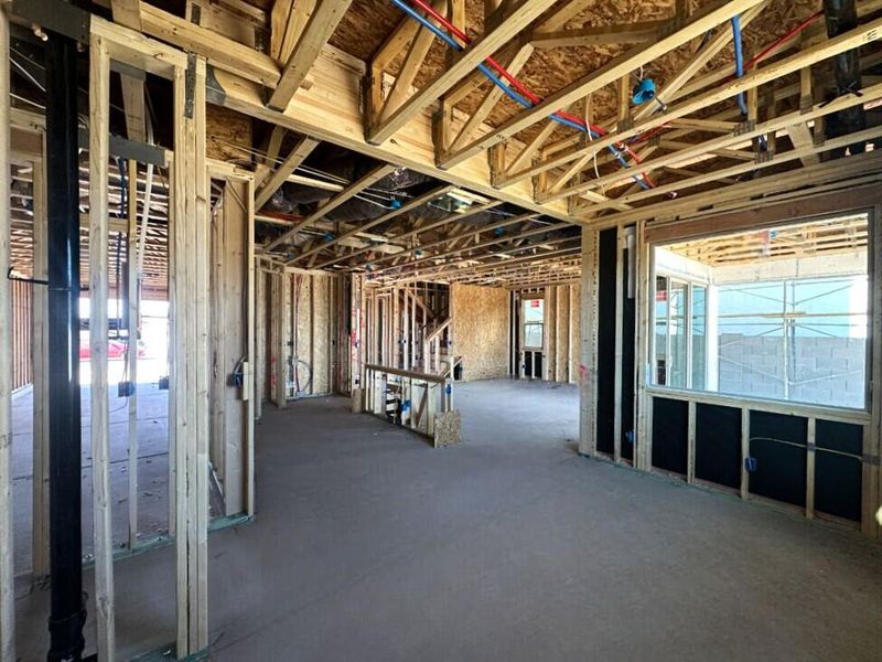 Dining area, to kitchen and great room