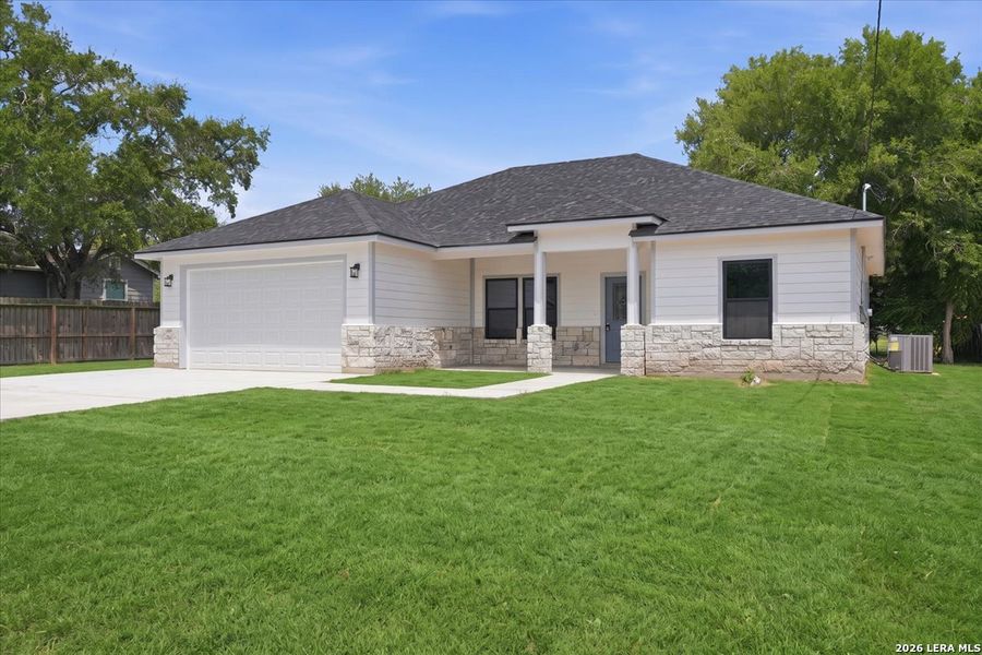 Front exterior of a new home in , Beeville, TX, highlighting curb appeal (Image 23).