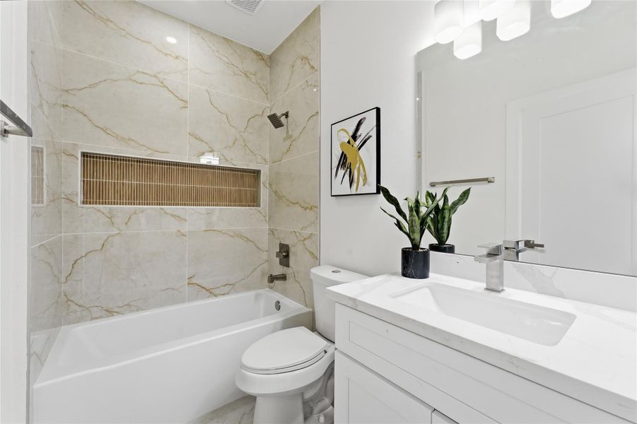 Furnished interior view inside a new home in , Houston (Image 8). Furnished interior view inside a new home in , Houston (Image 8).