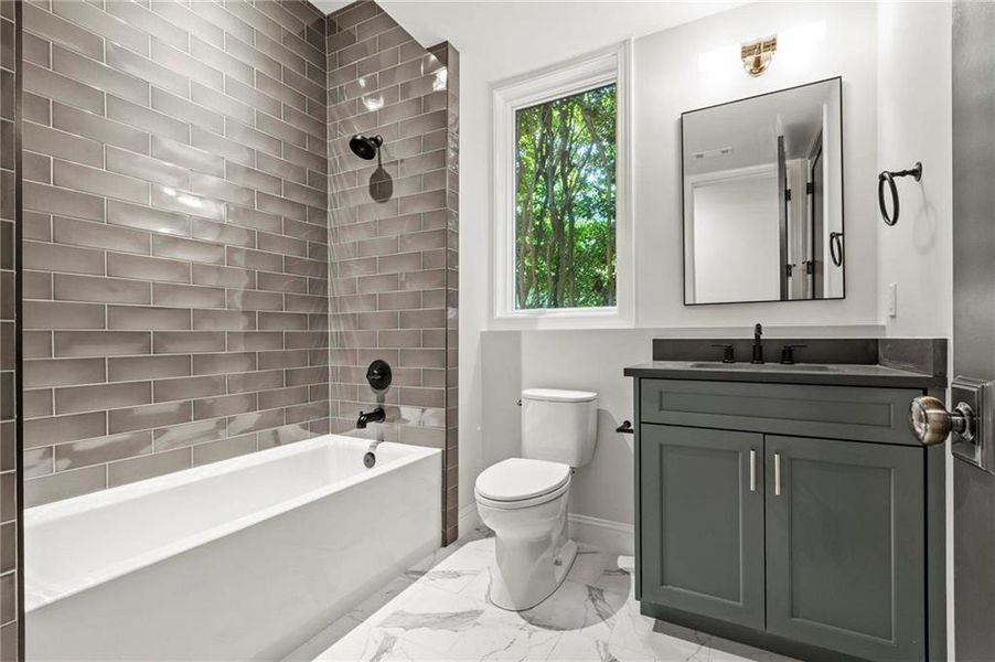 Furnished interior view inside a new home in , Atlanta (Image 6).