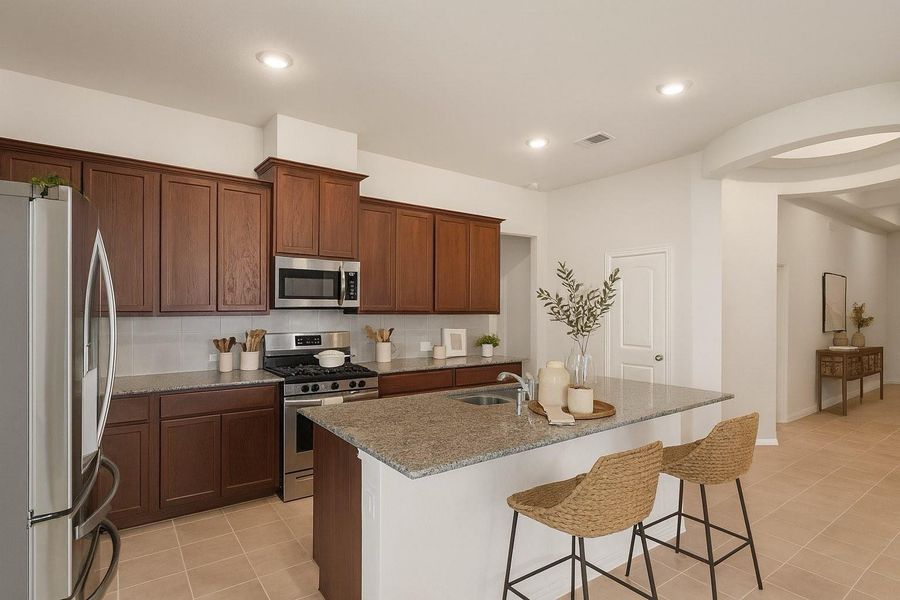 Furnished interior view inside a new home in , Katy (Image 8).