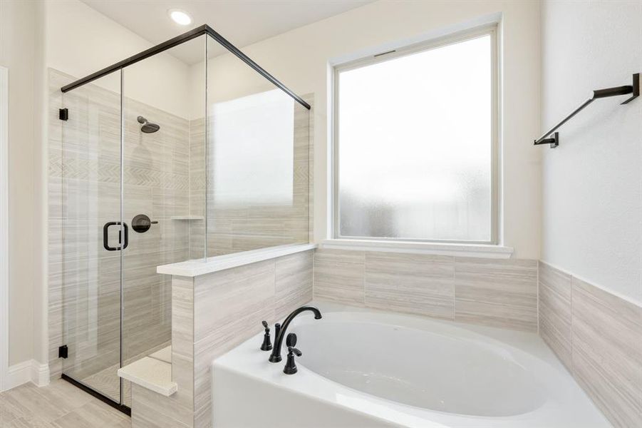 Furnished interior view inside a new home in Woodstone, Providence Village (Image 6).