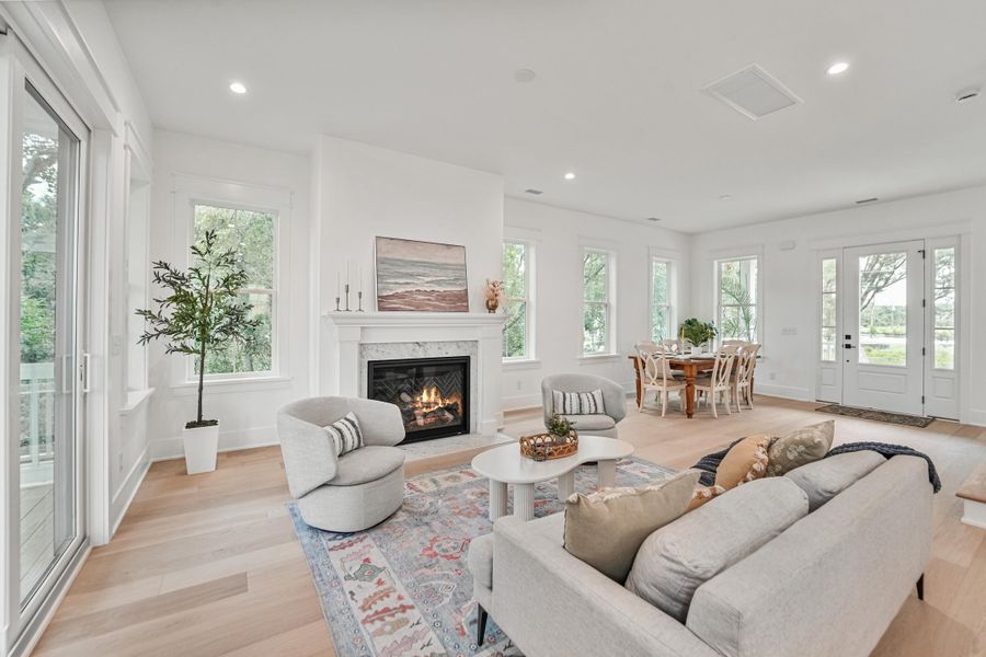 Furnished interior view inside a new home in , Charleston (Image 13).