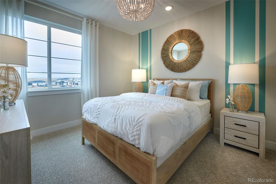 Furnished interior view inside a new home in The Aurora Highlands, Aurora (Image 16).