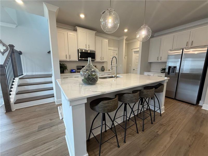 Furnished interior view inside a new home in The Towns at Auburn Station West, Auburn (Image 7).