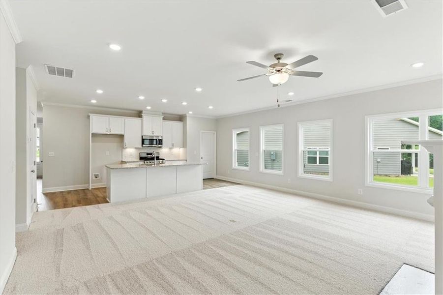 Furnished interior view inside a new home in Stratford at NatureWalk, Dallas (Image 6). Furnished interior view inside a new home in Stratford at NatureWalk, Dallas (Image 6).