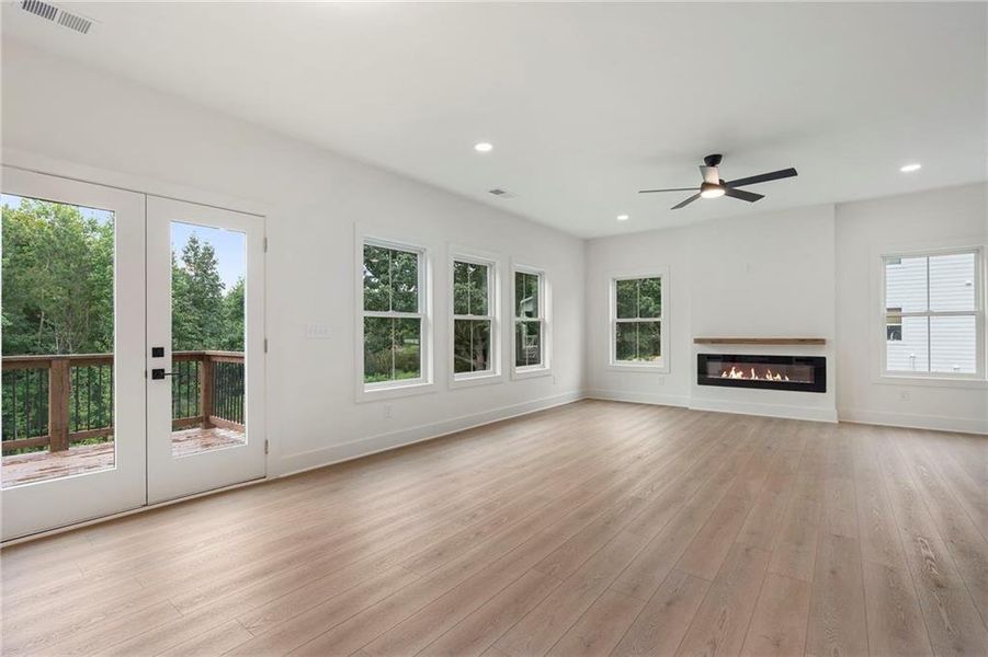 Spacious, unfurnished interior of a new home in , Hiram (Image 48).
