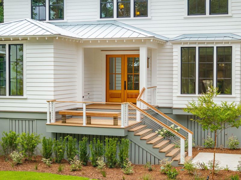 Front exterior of a new home in , Johns Island, SC, highlighting curb appeal (Image 46).