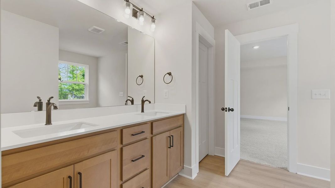 Furnished interior view inside a new home in The Reserve at Livingston Park, Easley (Image 28).
