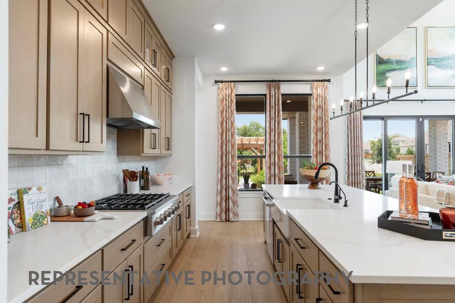 Furnished interior view inside a new home in Santa Rita Ranch, Liberty Hill (Image 11).