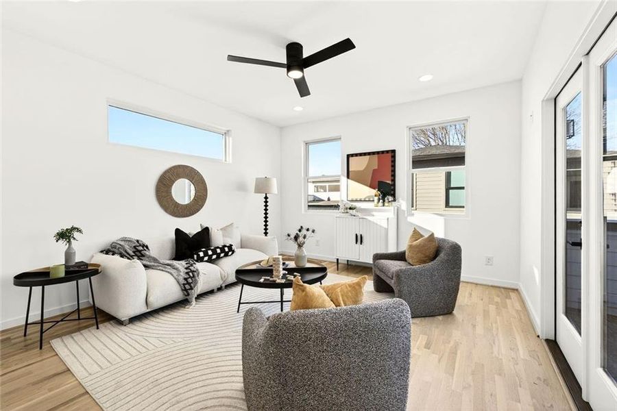 Furnished interior view inside a new home in , Atlanta (Image 40).