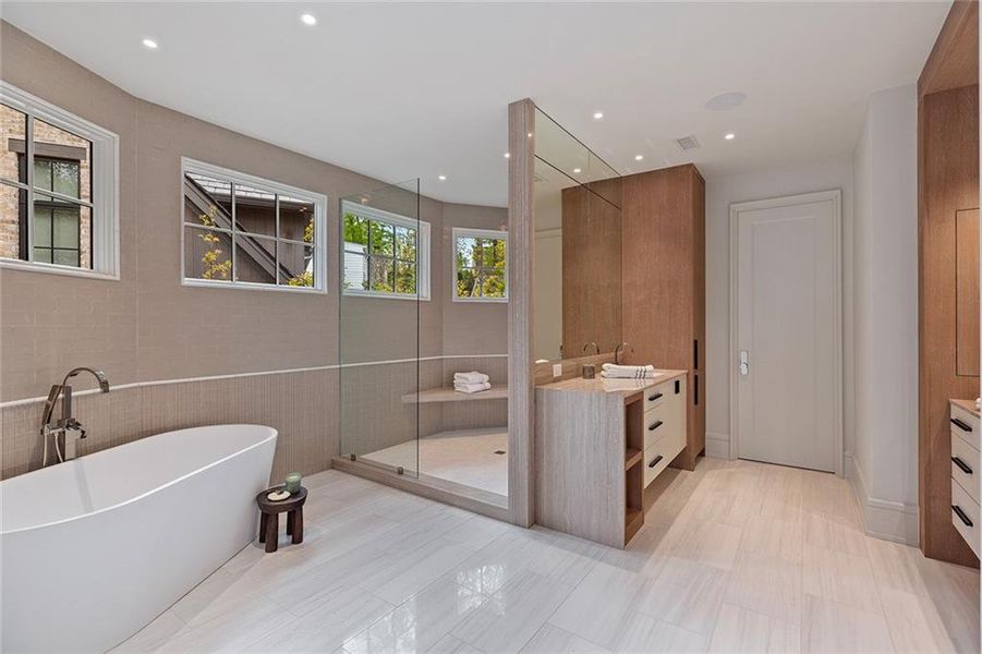 Furnished interior view inside a new home in , Atlanta (Image 15).