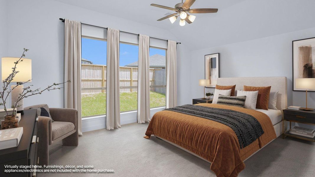 Furnished interior view inside a new home in Grand Central Park, Conroe (Image 11).