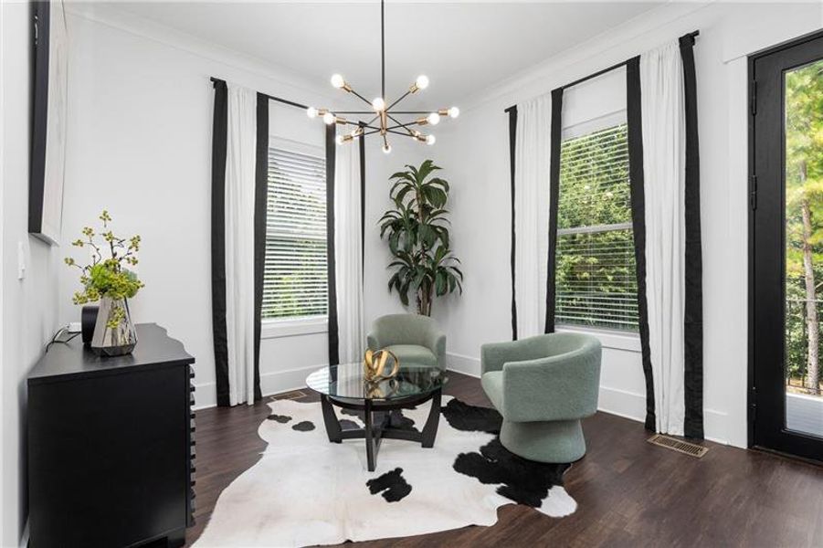 Furnished interior view inside a new home in , Stockbridge (Image 7).