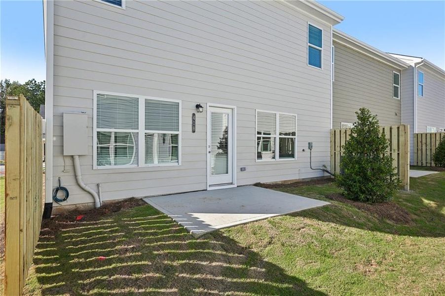 Exterior details and patio area of a home in , Woodstock (Image 4).
