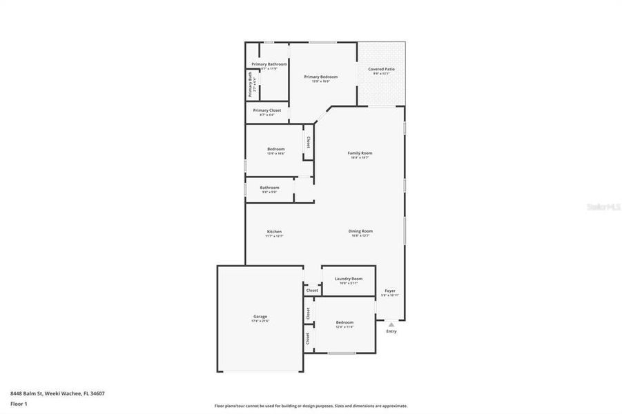 2D floor plan layout of this home in , Weeki Wachee, FL (Image 5). 2D floor plan layout of this home in , Weeki Wachee, FL (Image 5).