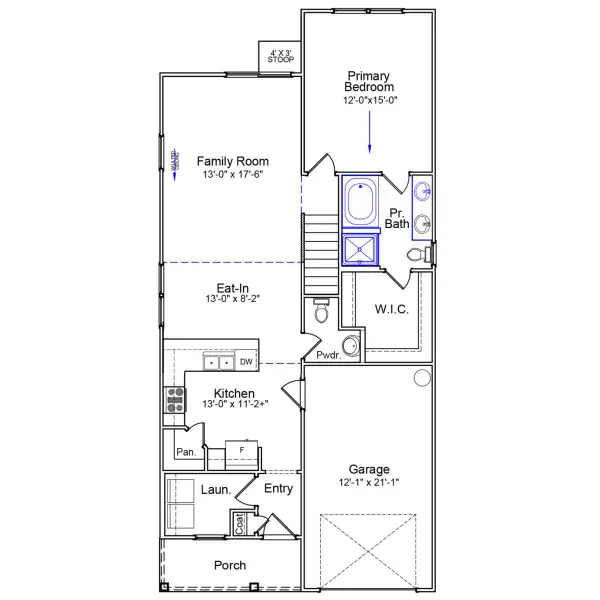 2D floor plan layout of this home in Ellington, Elgin, SC (Image 2). 2D floor plan layout of this home in Ellington, Elgin, SC (Image 2).