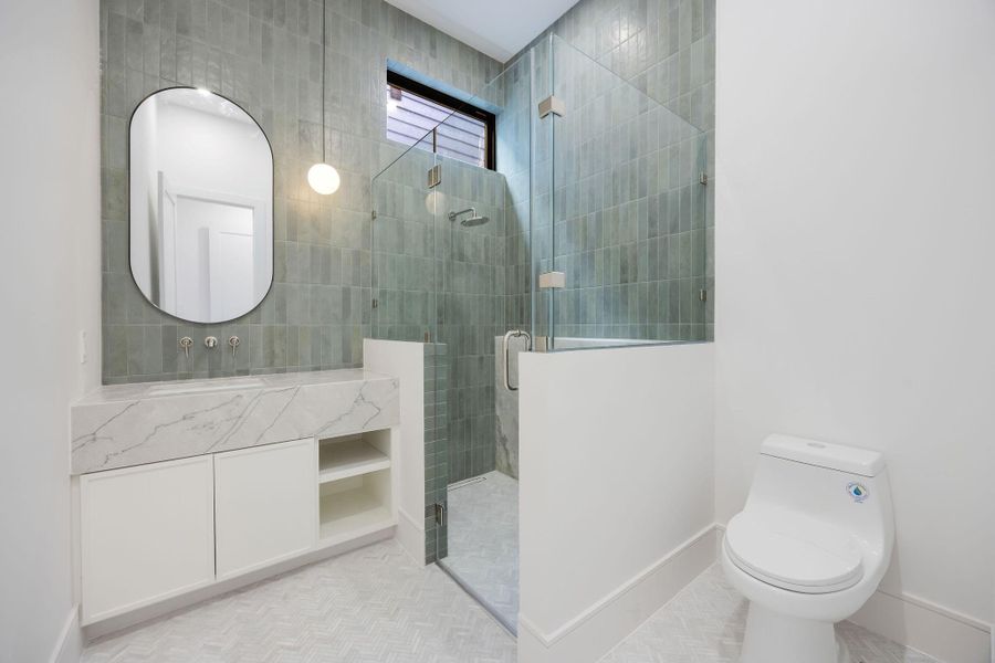 Furnished interior view inside a new home in , Houston (Image 30).