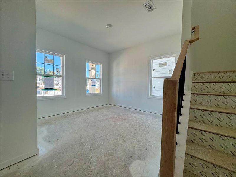 In-progress construction of a new home in Eastlyn Crossing - Single Family, Flowery Branch, GA (Image 13). In-progress construction of a new home in Eastlyn Crossing - Single Family, Flowery Branch, GA (Image 13).