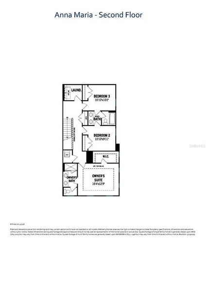 2D floor plan layout of this home in Celebration, Celebration, FL (Image 5).