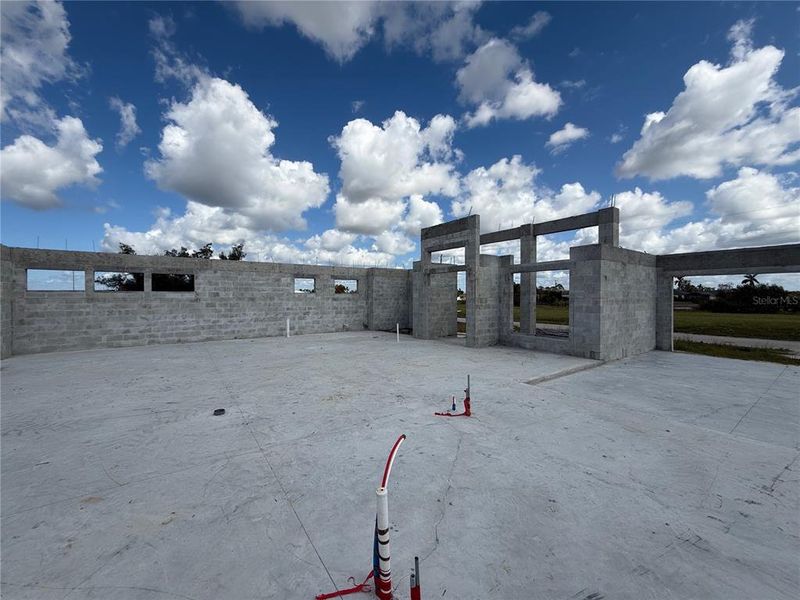 In-progress construction of a new home in , Cape Coral, FL (Image 4).