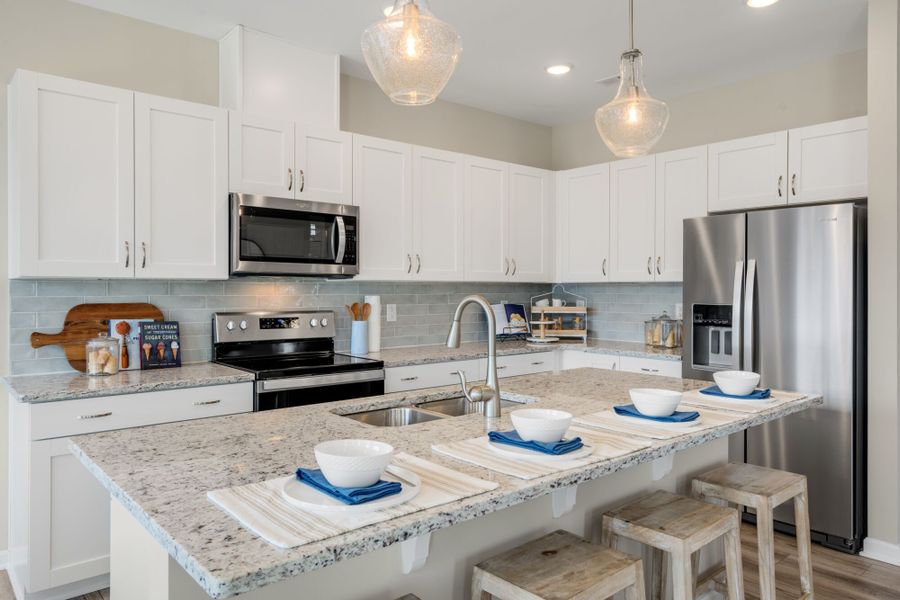 Representative furnished interior of a home built from the Clifton by Mattamy Homes in Magnolia Park Townes, Garner (Image 10).