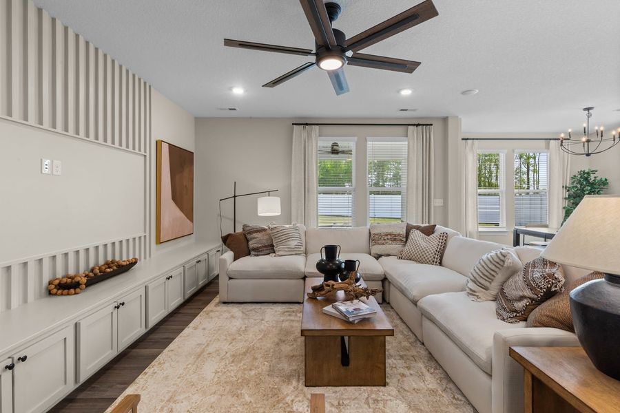 Representative furnished interior of a home built from the The Waverunner by Chesapeake Homes in Coastal Club of the Carolinas, Calabash (Image 16).