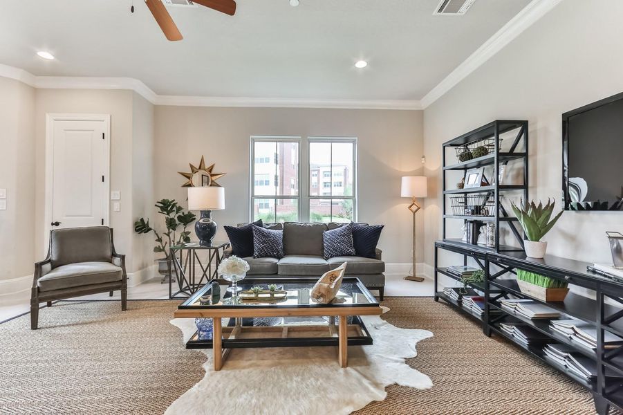 Furnished interior view inside a new home in , Sugar Land (Image 26).