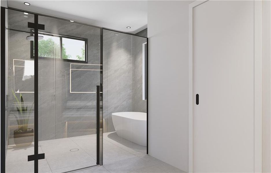 Furnished interior view inside a new home in , Sugar Hill (Image 35).