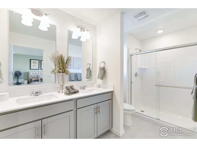 Furnished interior view inside a new home in Revere at Johnstown, Johnstown (Image 25). Furnished interior view inside a new home in Revere at Johnstown, Johnstown (Image 25).