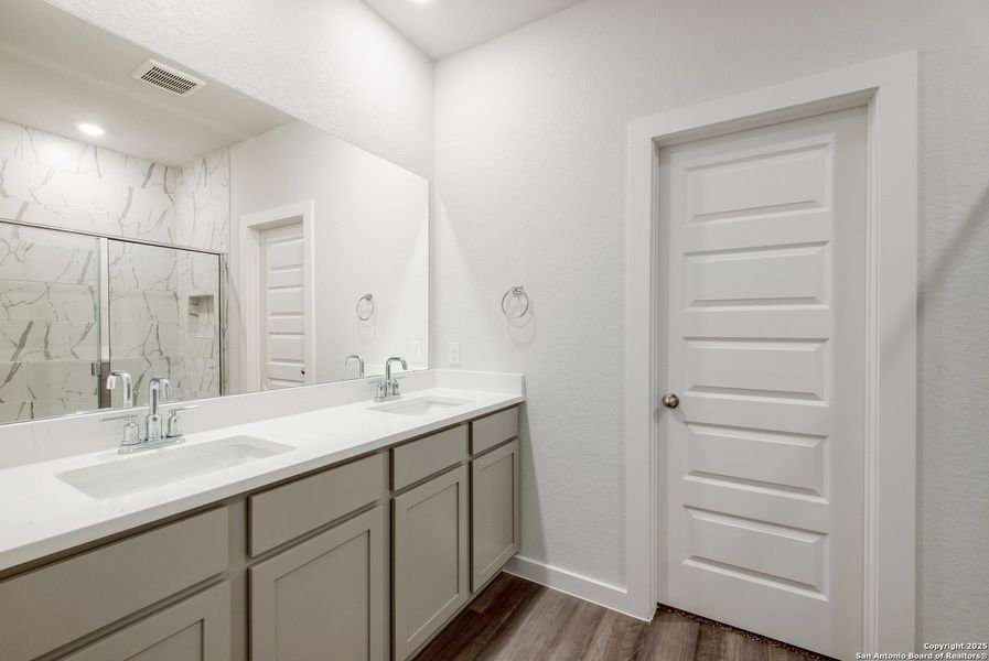 Furnished interior view inside a new home in Talley Fields, San Antonio (Image 8). Furnished interior view inside a new home in Talley Fields, San Antonio (Image 8).