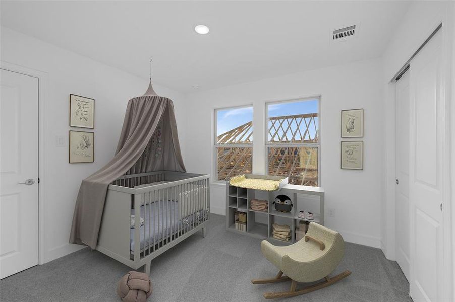 Furnished interior view inside a new home in Timberbrook, Justin (Image 9).