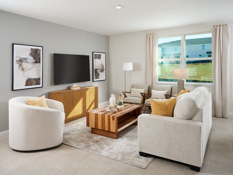 Furnished interior view inside a new home in The Reserve at Hammock Oaks - Signature Series, Lady Lake (Image 6).