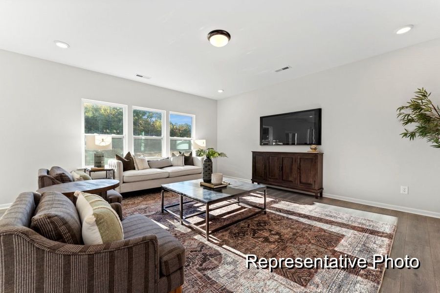 Furnished interior view inside a new home in River Rock, Winston-Salem (Image 5). Furnished interior view inside a new home in River Rock, Winston-Salem (Image 5).