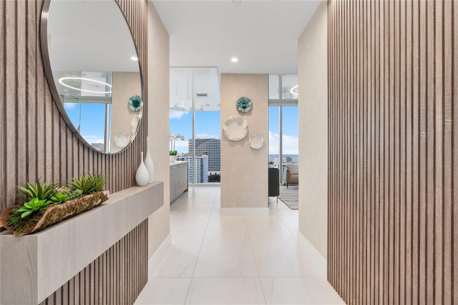 Furnished interior view inside a new home in , Fort Lauderdale (Image 33). Furnished interior view inside a new home in , Fort Lauderdale (Image 33).